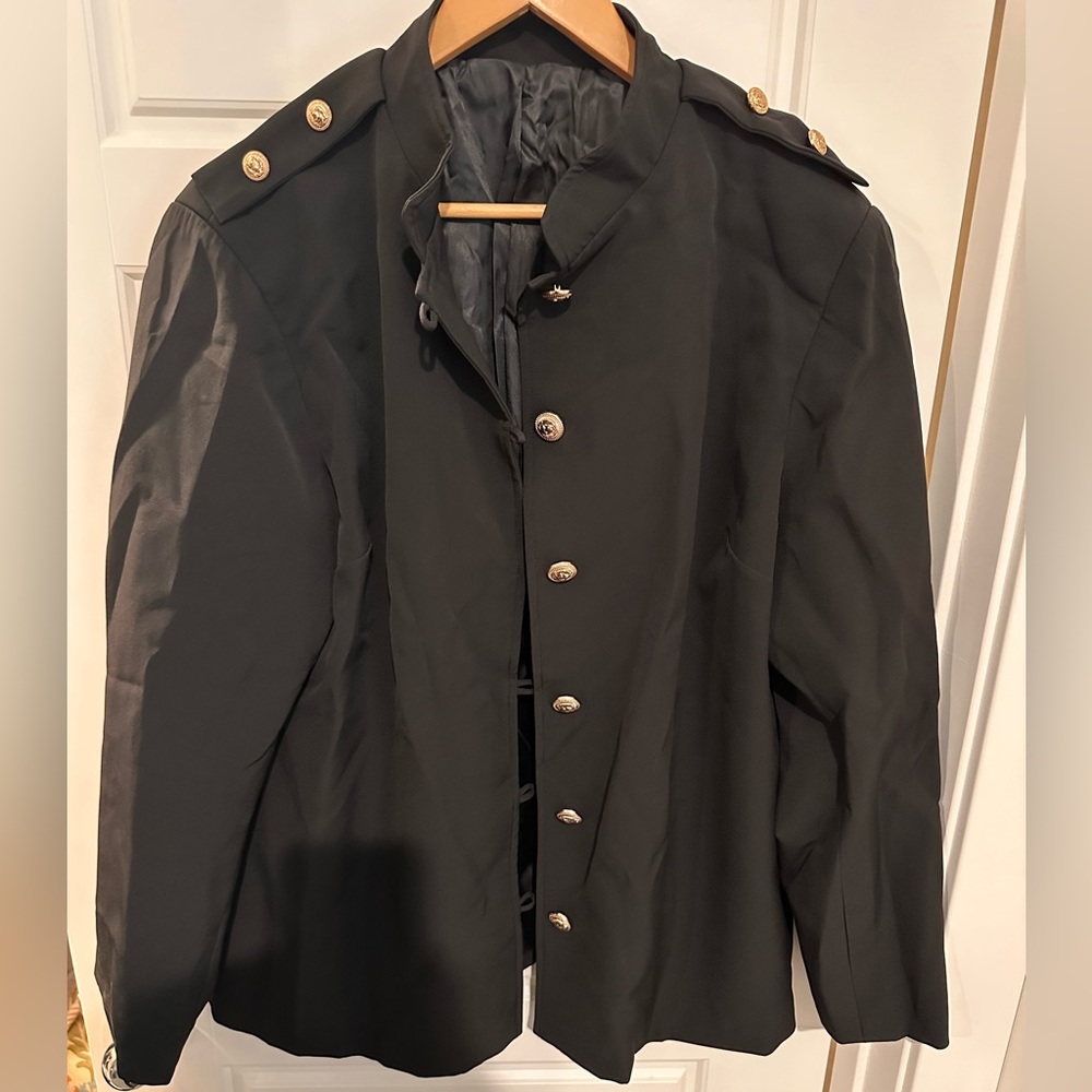 Very Black Blazer gold buttons 3xl